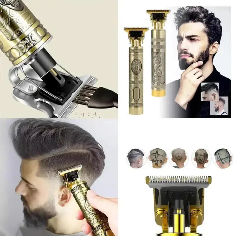 Máquina de Cortar Cabelo Profissional Dragão Recarregável – Alta Precisão e Potência – CompraSmart™