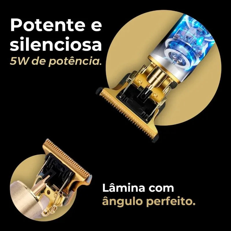 Máquina de Cortar Cabelo Profissional Dragão Recarregável – Alta Precisão e Potência – CompraSmart™