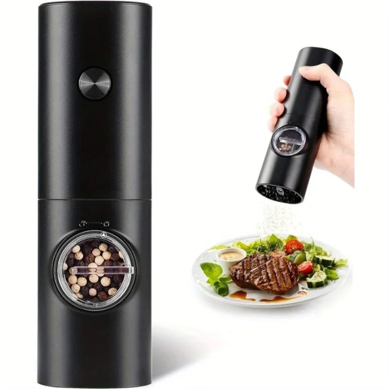 Moedor Elétrico de Sal, Pimenta e Temperos Automático com Ajuste de Moagem – CompraSmart™