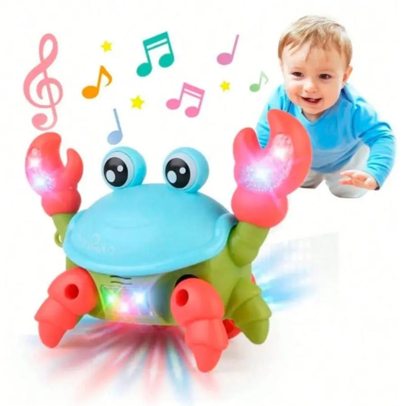 Caranguejo Fujão Elétrico com Movimento e Sons Divertidos – Estimula a Coordenação e a Diversão Infantil – CompraSmart™
