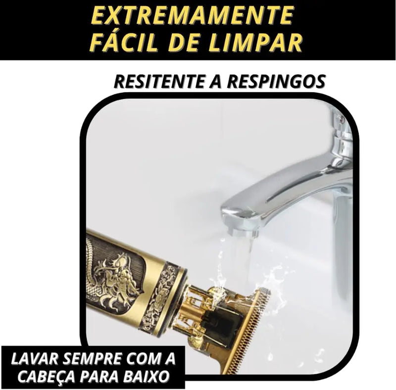 Máquina de Cortar Cabelo Profissional Dragão Recarregável – Alta Precisão e Potência – CompraSmart™
