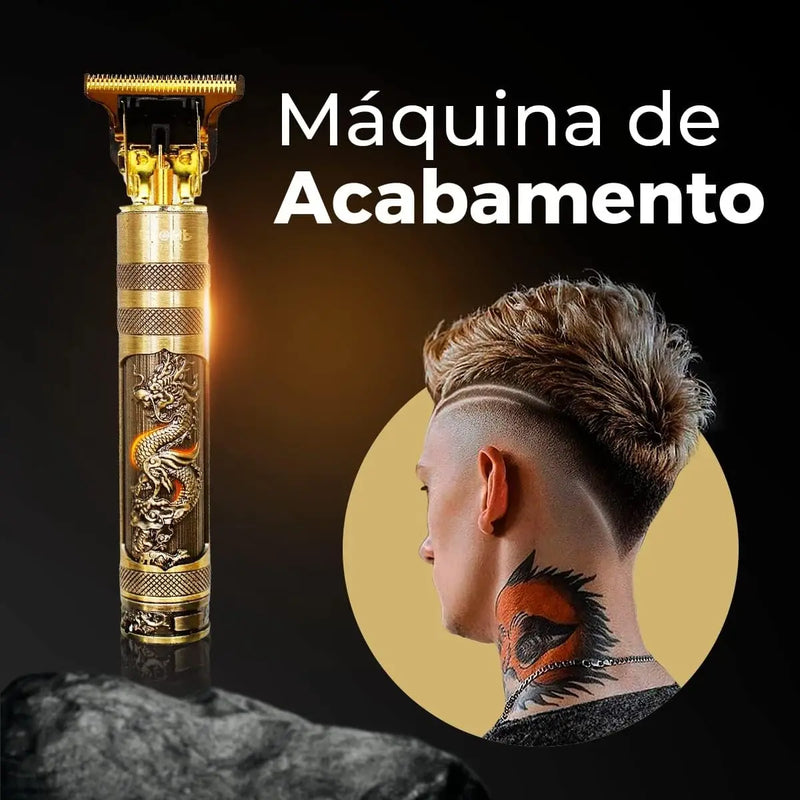 Máquina de Cortar Cabelo Profissional Dragão Recarregável – Alta Precisão e Potência – CompraSmart™