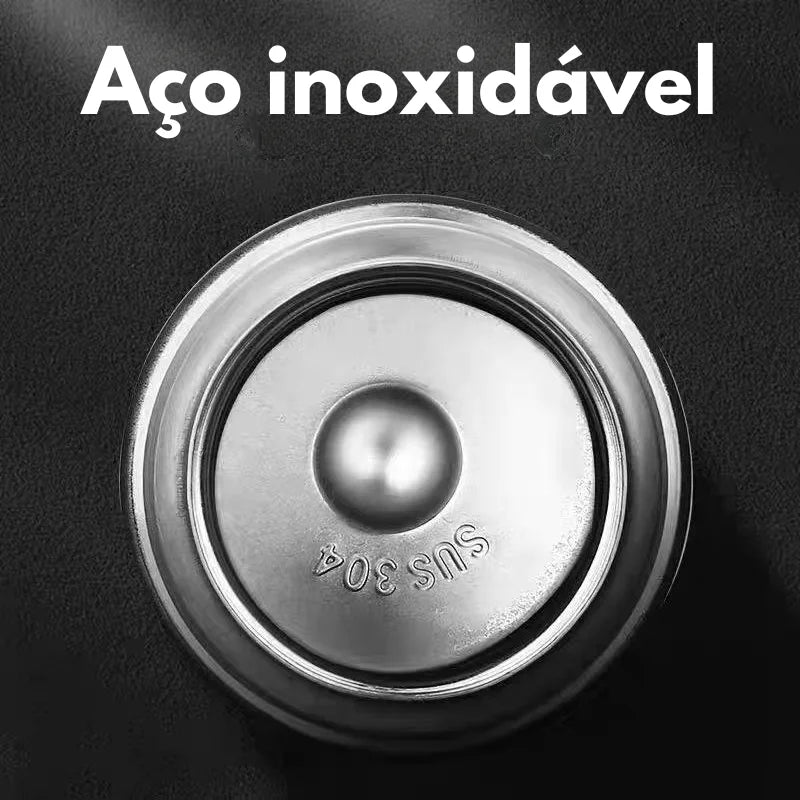 Kit Conjunto Garrafa Térmica com Tampa & Xícaras 500ml – Mantém Bebidas Quentes ou Frias por até 12h – CompraSmart™