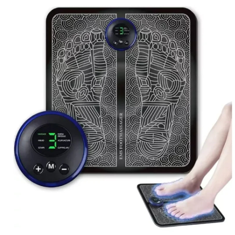 Massageador Elétrico EMS para Pés, Pernas e Pulso – Relaxamento e Alívio de Dores – CompraSmart™