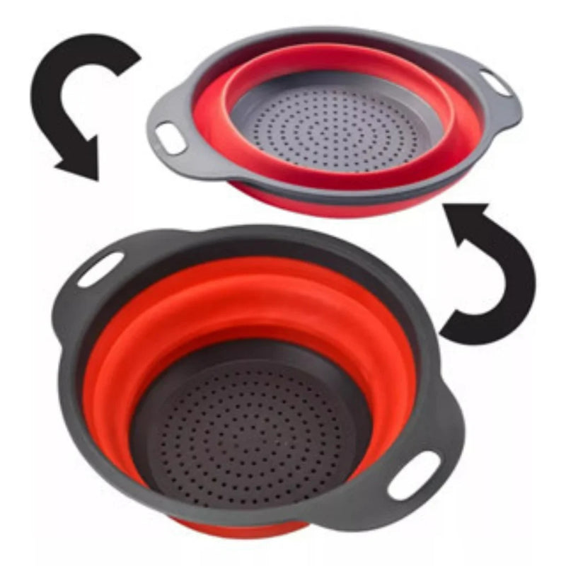 Escorredor Retrátil em Silicone com Alças – CompraSmart™