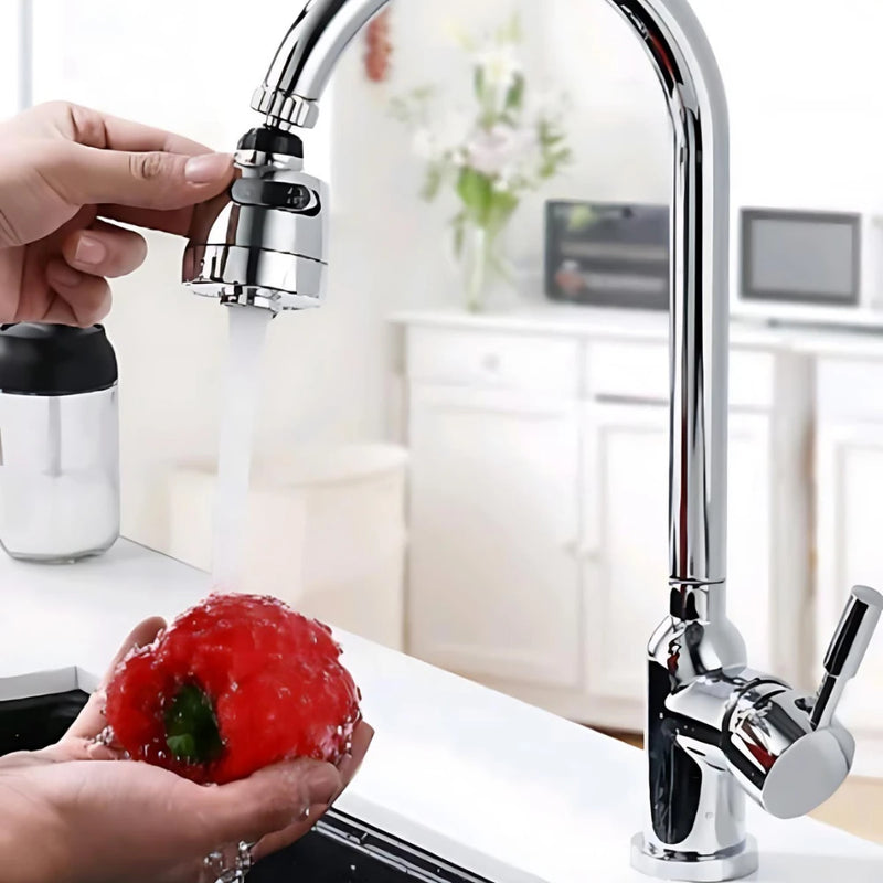 Bico Extensor para Torneira 360º com Botão Jato Reto ou Chuveirinho – Economia e Praticidade na Cozinha – CompraSmart™