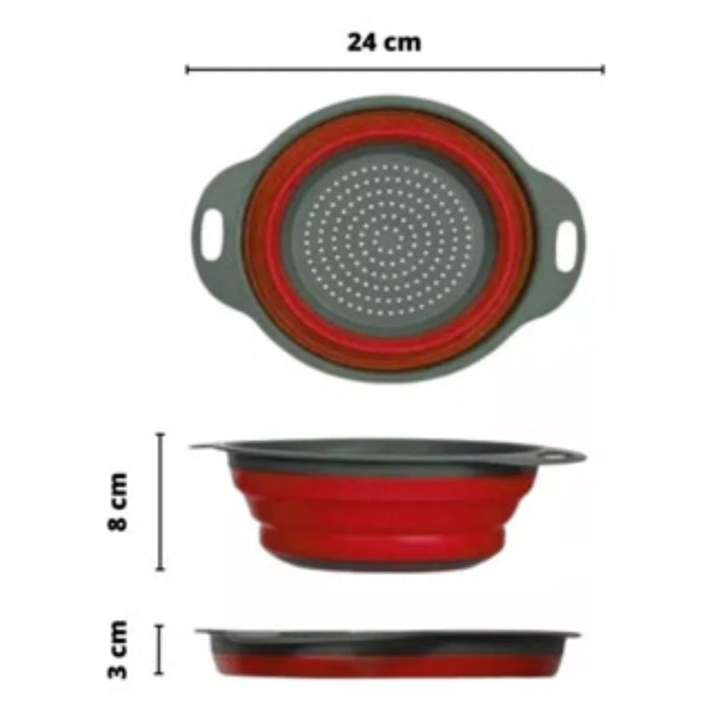 Escorredor Retrátil em Silicone com Alças – CompraSmart™