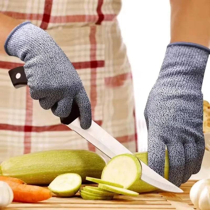 Luvas de Segurança Anti-Corte HPPE Nível 5 – Indústria, Cozinha e Jardinagem – CompraSmart™