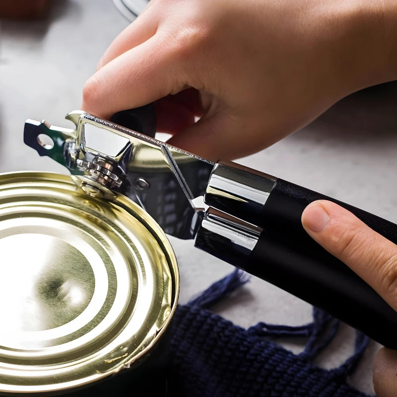 Abridor de Latas e Garrafas 3 em 1 em Aço Inox Profissional – CompraSmart™