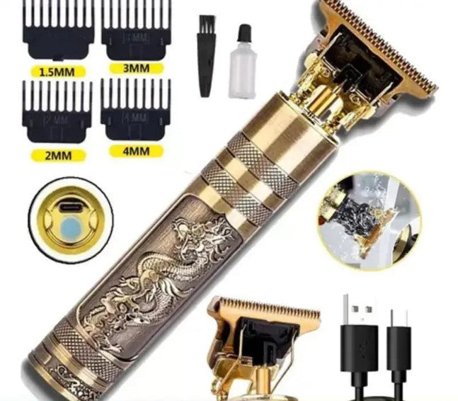 Máquina de Cortar Cabelo Profissional Dragão Recarregável – Alta Precisão e Potência – CompraSmart™