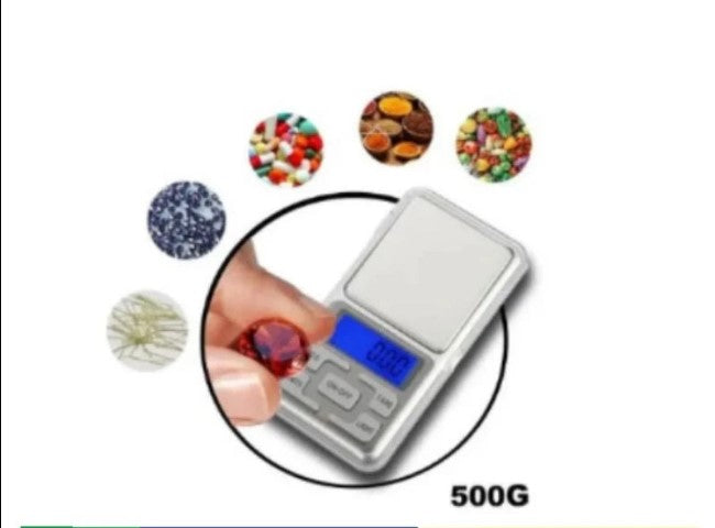 Mini Balança Digital de Bolso Alta Precisão 0,1g até 500g – Compacta e Profissional – CompraSmart™