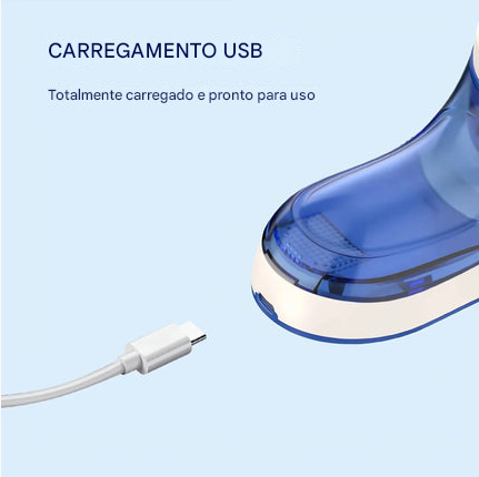 Removedor de Fiapos Elétrico USB Recarregável – Elimina Bolinhas e Pelos de Roupas com Eficiência – CompraSmart™
