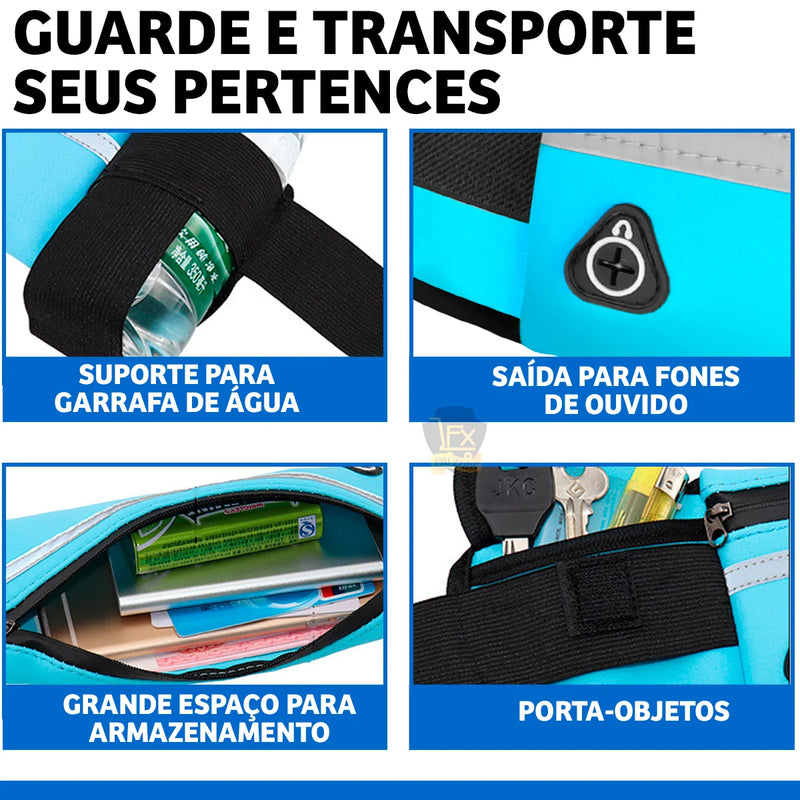 Pochete Esportiva Slim de Cintura – Leve, Compacta e Resistente à Água – CompraSmart™