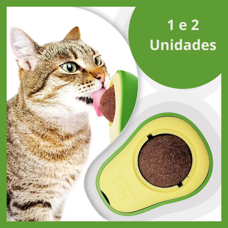 Abacate Pet Lambe Lambe com Catnip para Gatos – Diversão, Higiene e Relaxamento Natural – CompraSmart™