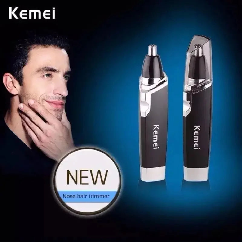 Aparador Portátil de Cabelo Nasal e Sobrancelha Recarregável Kemei KM-6512 – CompraSmart™