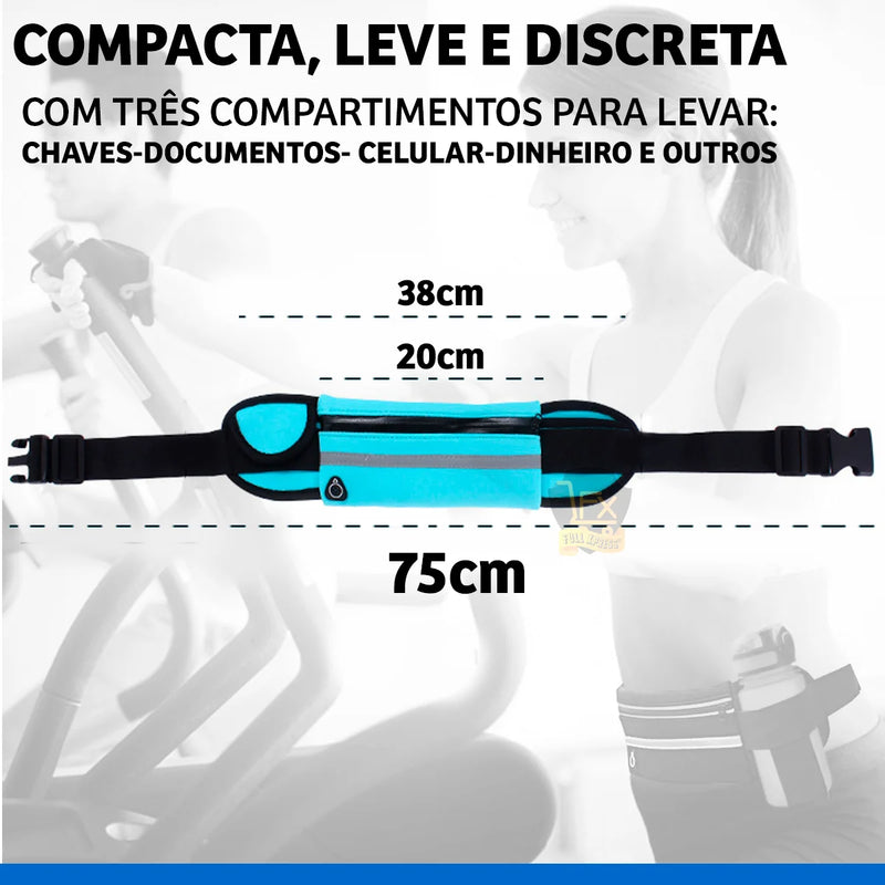 Pochete Esportiva Slim de Cintura – Leve, Compacta e Resistente à Água – CompraSmart™