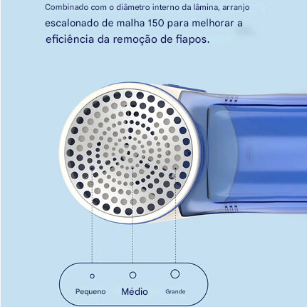 Removedor de Fiapos Elétrico USB Recarregável – Elimina Bolinhas e Pelos de Roupas com Eficiência – CompraSmart™